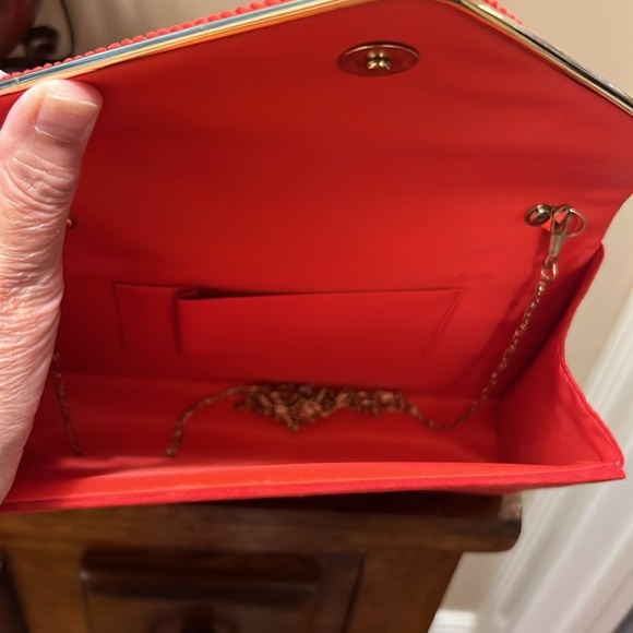 Evening Clutch / Purse in Red - Picture 8 of 13